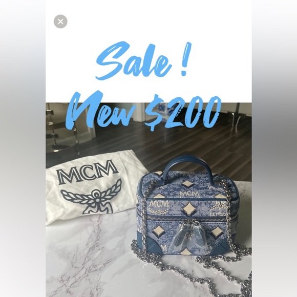 MCM Handbags - 🇩🇪⭐️MCM NEW Jacquard Mono Rockstar⭐️Mini Vanity Silver Hardware